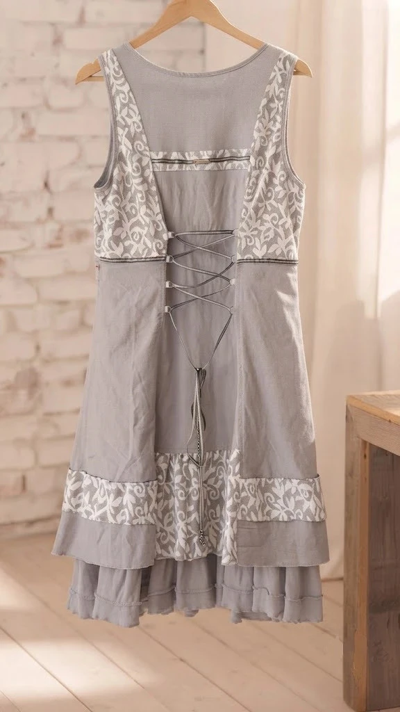 Robe bohème chic unique "C'fait pour vous" - Taille 38-40 – photo 2